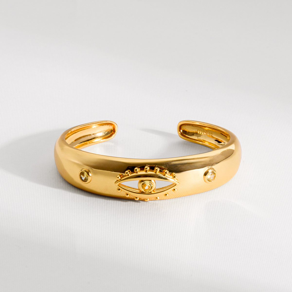 BRACELETE OLHO GIPSY DOURADO