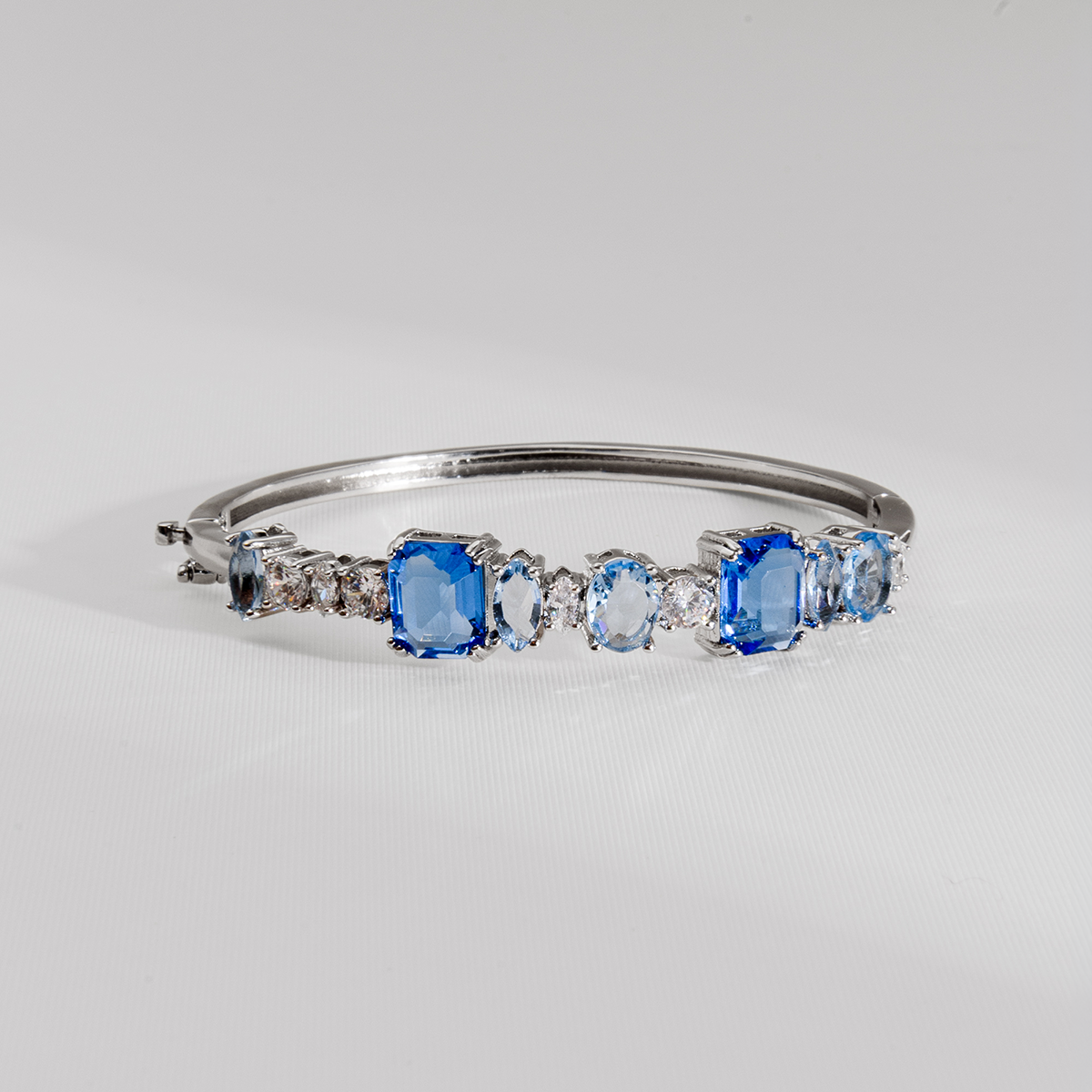 BRACELETE NUANCES AZUL PRATEADO